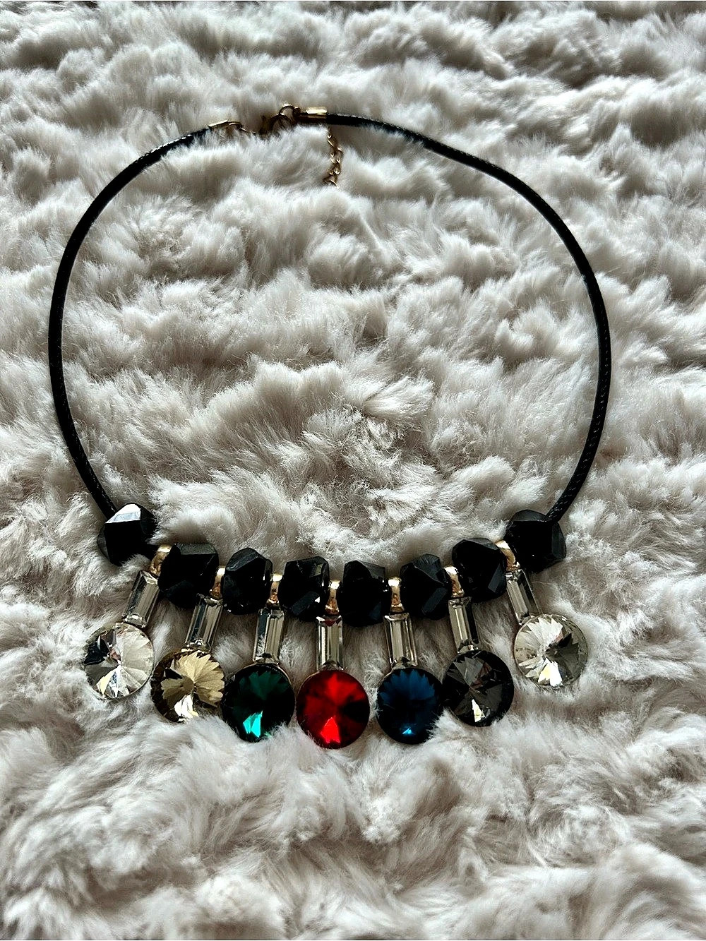 Multicolor Statement Pendant Necklace